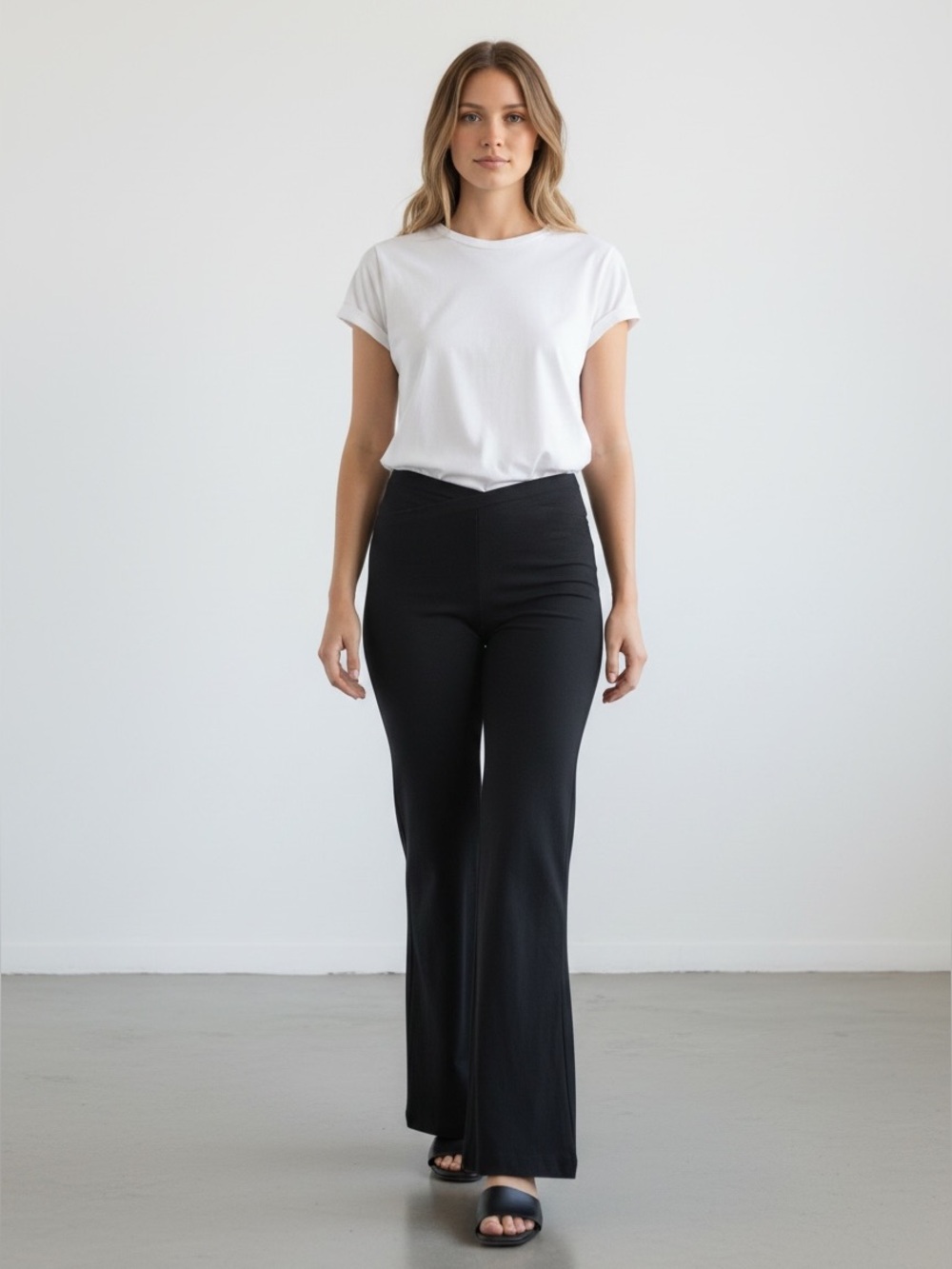 Bisou Bisou Elegant Black Trouser Pants size 2